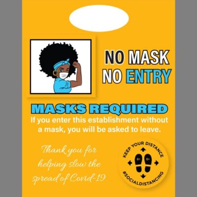 Mask Sign Template